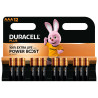Batterie duracell plus power boost alcaline monouso aaa x12 1.5v