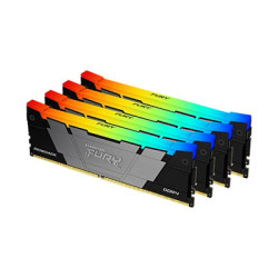 Ram dimm ddr4 64gb kingston fury renegade rgb quad-kit 4x16gb