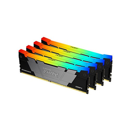 Ram dimm ddr4 64gb kingston fury renegade rgb quad-kit 4x16gb