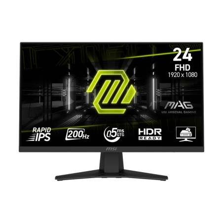 Monitor led 23.6" msi mag 244f full hd 1920x1080 0.5ms classe