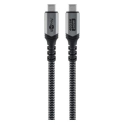 Cavo usb goobay usb-c maschio 0.5m nero/grigio [74210]