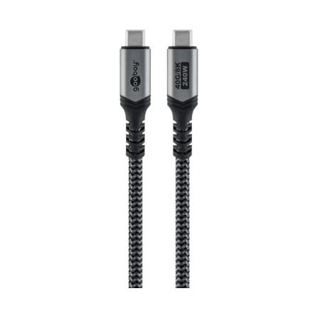 Cavo usb goobay usb-c maschio 0.5m nero/grigio [74210]