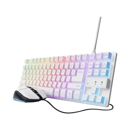 Tastiera trust 25795trs con mouse bianco [25795]