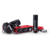 Kit interfaccia audio focusrite scarlett 2i2 4a generazione nero/rosso[foc000157]