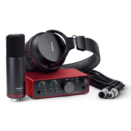 Kit interfaccia audio focusrite scarlett solo studio 4a generazione