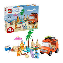 Gioco da costruzione lego bluey 11201 viaggio in auto con la famiglia