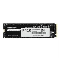 Ssd 500gb patriot p410 m.2 pcie gen 4 x4 nero [p410p500gm28h]