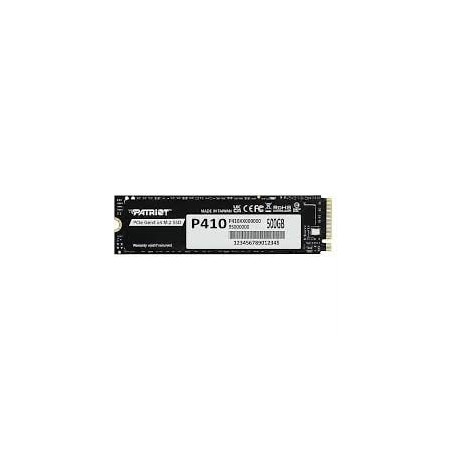 Ssd 500gb patriot p410 m.2 pcie gen 4 x4 nero [p410p500gm28h]