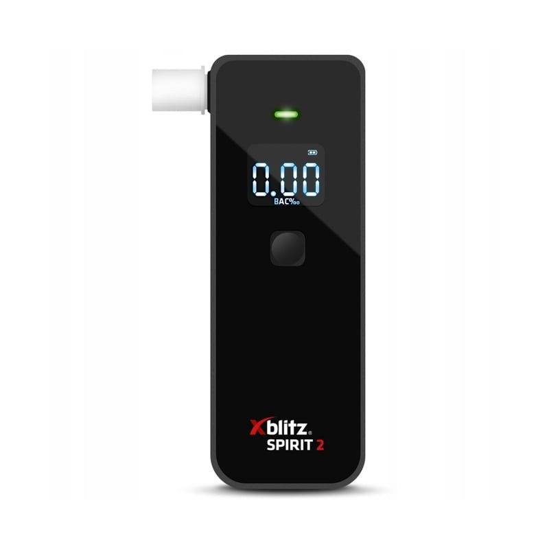 Etilometro elettronico xblitz spirit 2 semiconduttore con 5 bocchini