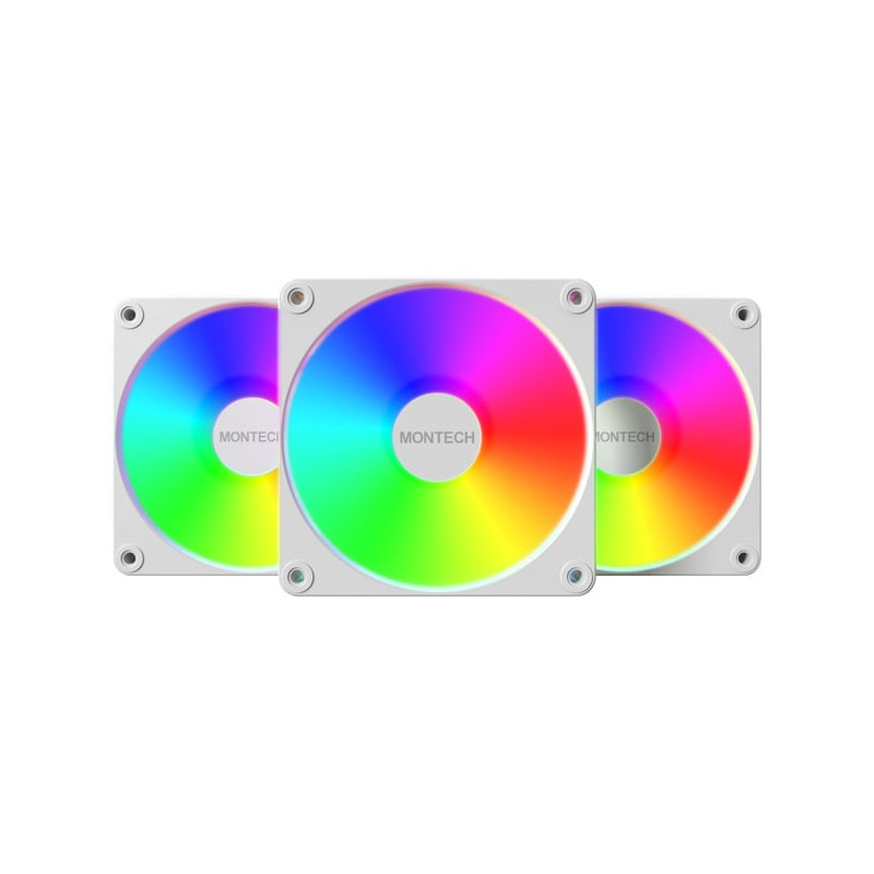 Ventola montech gf120r v2 argb bianco [gf120r v2 argb 3 in 1 pack