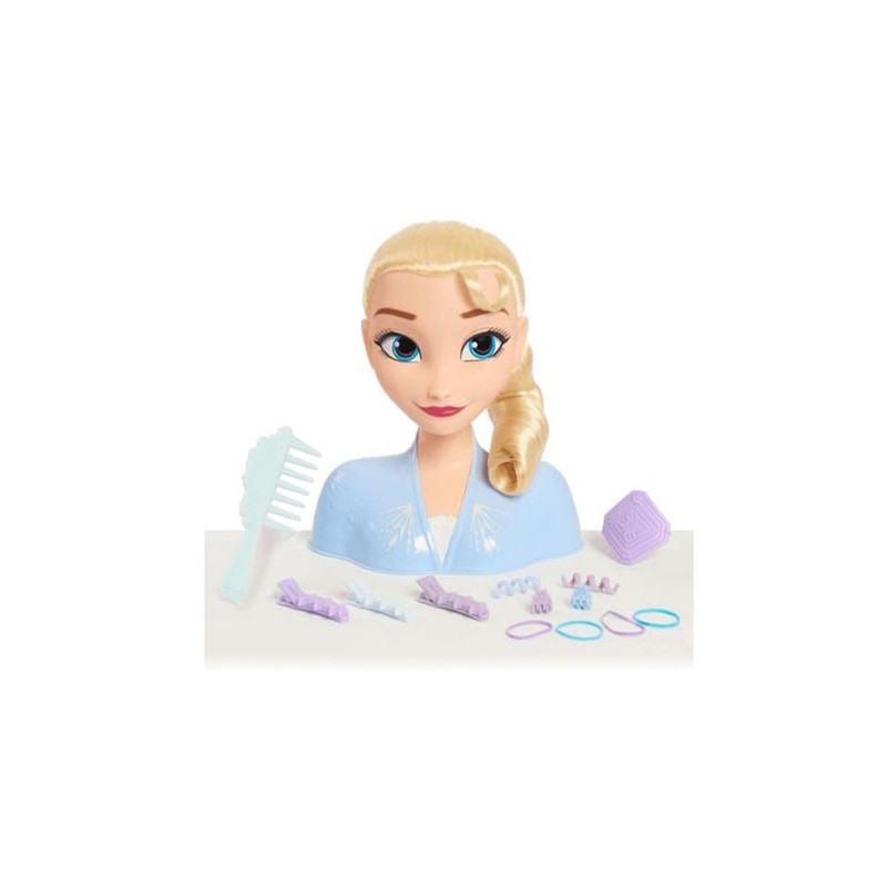 Giocattolo just play disney testa per trucco e styling di elsa frozen