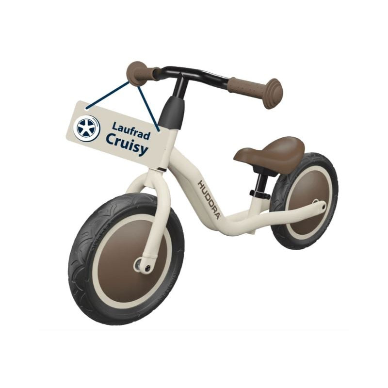 Bicicletta senza pedali hudora laufrad cruisy mocha [10920]