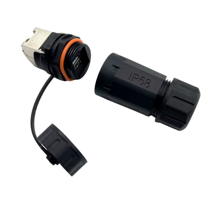 frutto techly ip68 rj45 cat.6 stp toolless nero