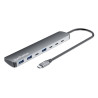 Hub manhattan 181167 7 porte usb-c/usb-a 10g/5g con power