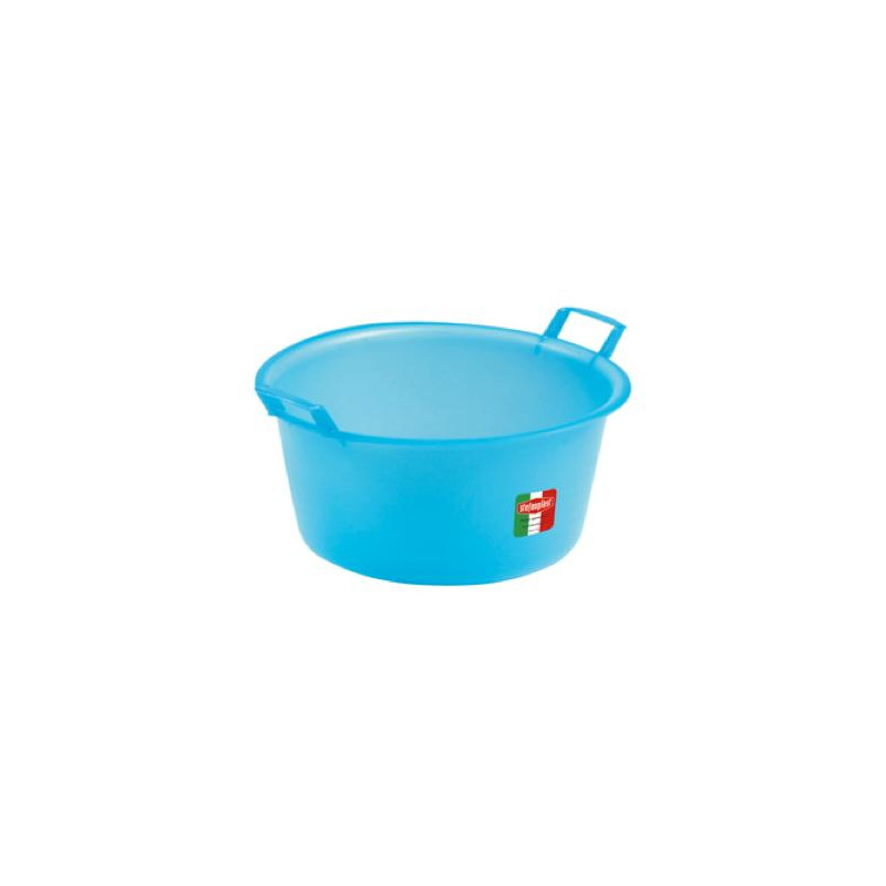 Bacinella stefanplast tonda polietilene azzurra l.20 45 [stefanplast]