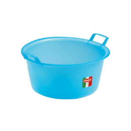Bacinella stefanplast tonda polietilene azzurra l.20 45 [stefanplast]
