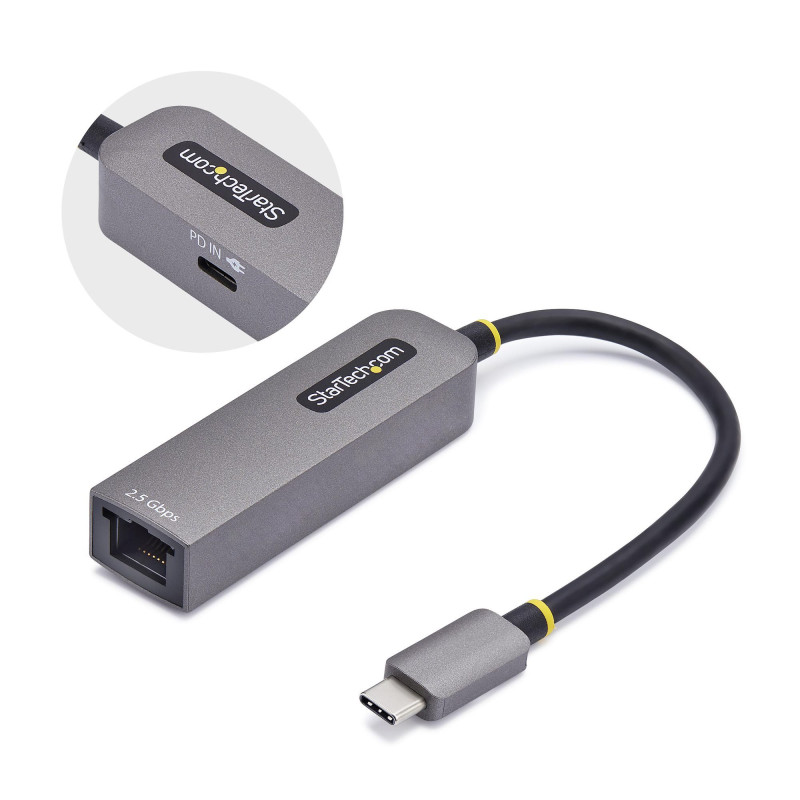 Adattatore di rete startech.com usb tipo c grigio [2gpd3-usb-c-ethernet]