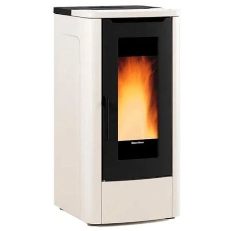 Stufa a pellet extraflame teorema plus 5.0 evo 12kw avorio