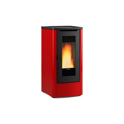Stufa a pellet extraflame dahiana 5.0 evo 10kw bordeaux