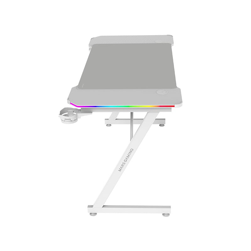 Scrivania da gioco mars gaming mgdx120rgbw bianco [mgdx120rgbw]