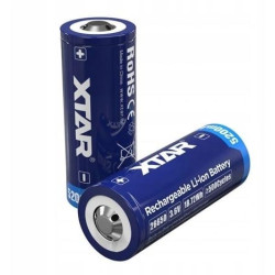 Batteria xtar 26650-520pcm 3.6v li-ion 5200mah [26650-5200]
