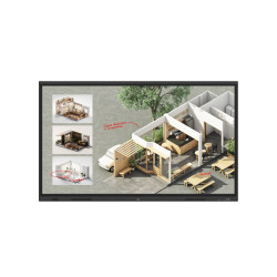 Monitor digital signage led 75'' lg createboard 75tr3dq-b
