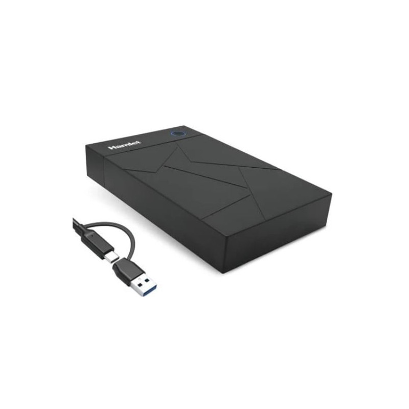 Box hdd hamlet 3.5" sata nero [hxd3u6g-ac]