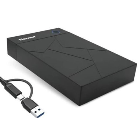 Box hdd hamlet 3.5" sata nero [hxd3u6g-ac]