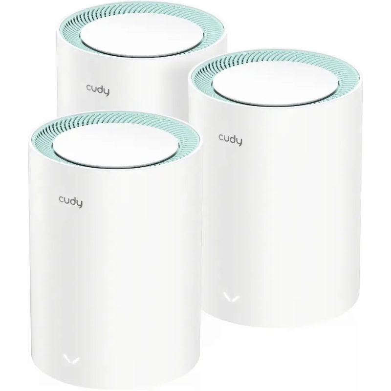 Router cudy m1500 wifi dual-band1501mbps bianco [m1500(3-pack)]