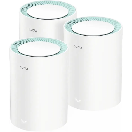 Router cudy m1500 wifi dual-band1501mbps bianco [m1500(3-pack)]