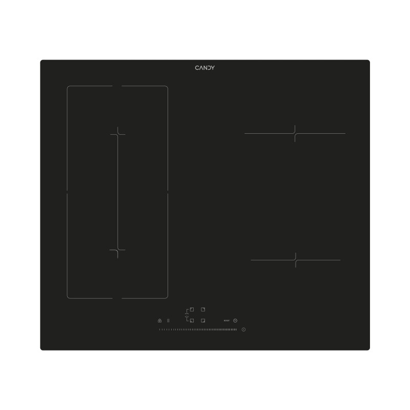 Piano cottura candy moderna cies64mca ad induzione con 4 zone nero