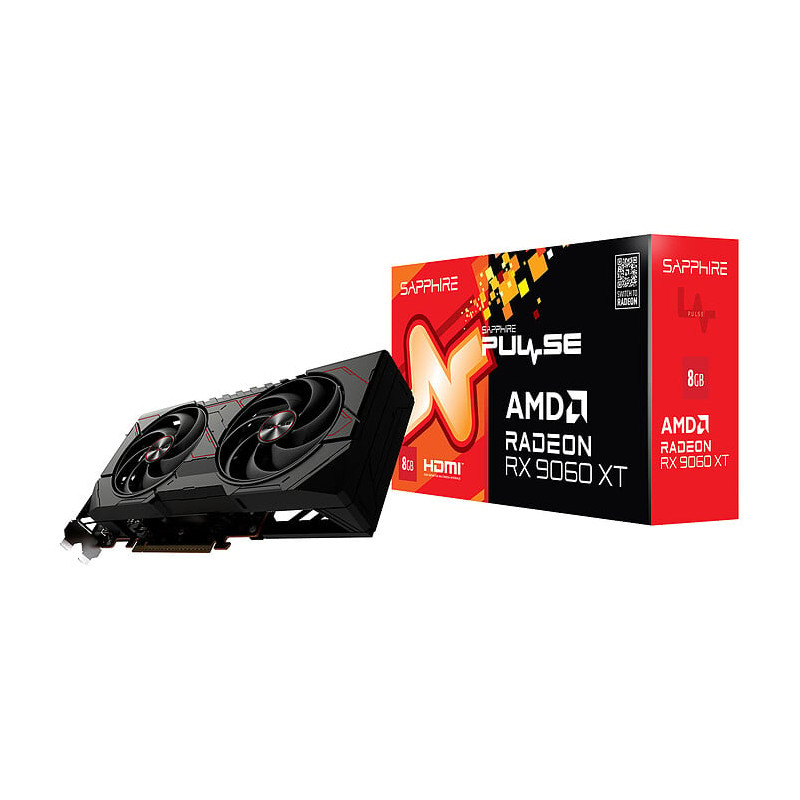 Scheda video amd sapphire pulse radeon rx 9060 xt gaming dual uefi
