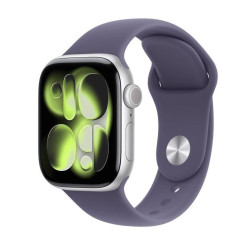 Smartwatch apple watch serie 11 42mm argento/viola nebbia [meu74ql/a]