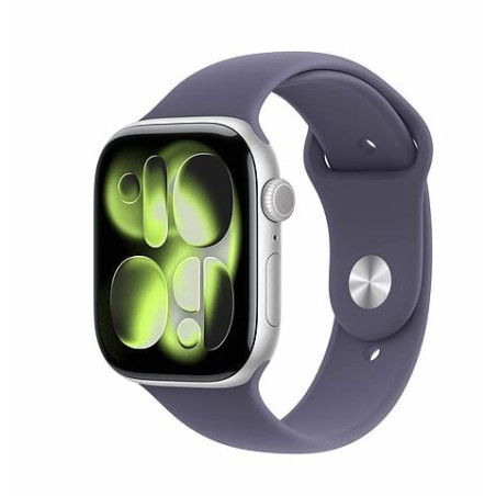 Smartwatch apple watch serie 11 46mm argento/viola nebbia [meva4ql/a]