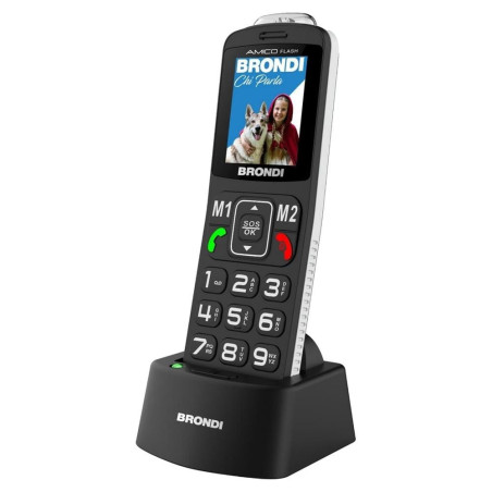 Cellulare brondi amico flash 2'' nero [10282070]