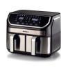 Friggitrice ad aria ariete 4625 air fryer dual 9l 2100w nero [4625]