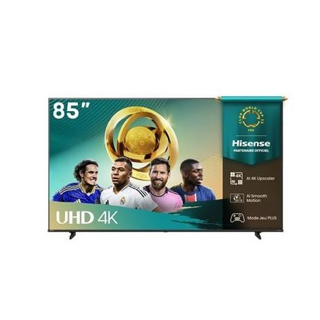 Tv led 85'' hisense 85a6q 4k uhd 3840x2160p smart tv classe