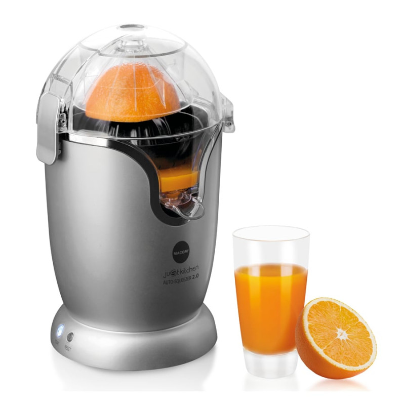 Spremiagrumi macom auto squeezer 2.0 automatico 400ml 60w grigio/nero