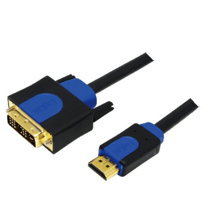 Hdmi/dvi cable m/m 2 m logilink 18+1pin [chb3102]
