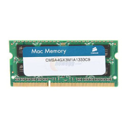 Ram so-dimm ddr3 corsair 4gb/1333mhz [1x4gb] cl9 apple [cmsa4gx3m1a1333c9]