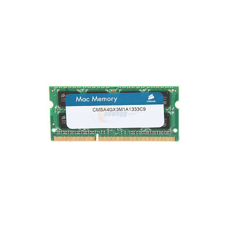 Ram so-dimm ddr3 corsair 4gb/1333mhz [1x4gb] cl9 apple [cmsa4gx3m1a1333c9]