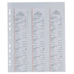 Buste forate favorit 10 pz. porta 6 scontrini fiscali 1725/3 24x30,5