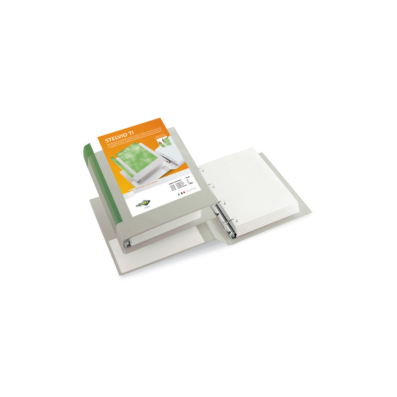 Raccoglitore ad anelli sei rota stelvio ti 25 a4 4d bianco 22x30cm