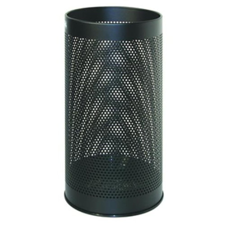 Portaombrelli stilcasa nero tondo h 48cm in metallo forato [f450265]