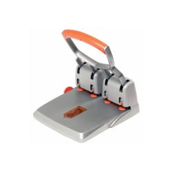 Perforatore rapid 4 fori max 150 fogli hdc150/4 grigio/arancio [23223100]