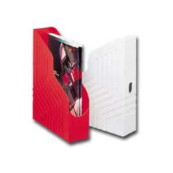 Portariviste rexel magazine rosso 25x32cm dorso 8cm [00045011]