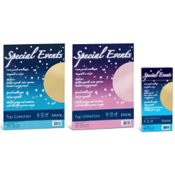 Carta metallizzata favini 10 fogli a4 250gr special events argento