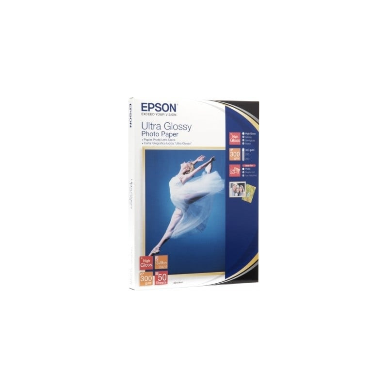 Carta fotografica epson lucida ultra 10x15cm 20fogli [c13s041926]