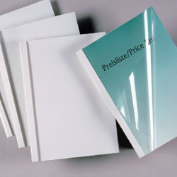 50 cartelline termiche 40mm silk white 150mic [ib370137]