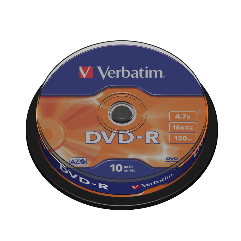 Confezione dvd-r verbatim 4,7gb 16x 10pcs [43523/10]